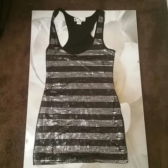 imaginary voyage Tops - Juicy Couture vibe sequin tunic, tank top, dress, M
